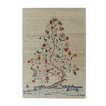Vegetable Dyed Tree of love Natural Yarn Area Rug