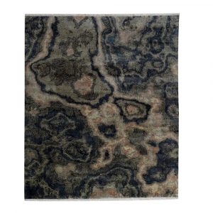 Hand Knotted Multi Gray Rug