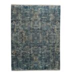 Hand-knotted Multi Blue Bloom Rug