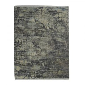 Hand Knotted Light Gray Rug