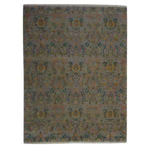 Hand Knotted Multi Biege Rug