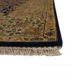 Hand Knotted Navy Blue Rug