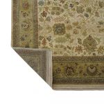 Hand Knotted Beige Blue Rug
